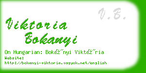 viktoria bokanyi business card